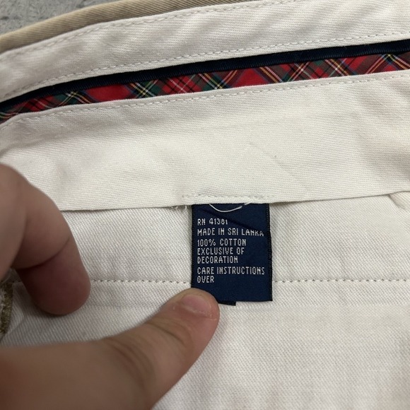 Polo Golf Ralph Lauren Shorts Mens 40 Beige Chino Cotton Crest Casual Adult - Picture 10 of 11